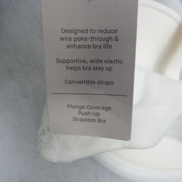 Auden Womens Bras 3 Pack Push Up & Lined Bralette White Turquoise Size 32A - Picture 9 of 16